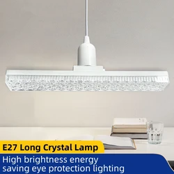 led strip light bulb super bright E2718W/24W screw ceiling   lamp household high power brightness long crystal bulb light