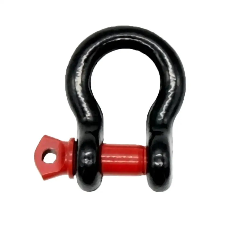 Car Tow Hook Univerial Car Tow Trailer Hook D-Rings Bow Shackle Red Black for ATV Auto Truck Trailer RV Camper Etc