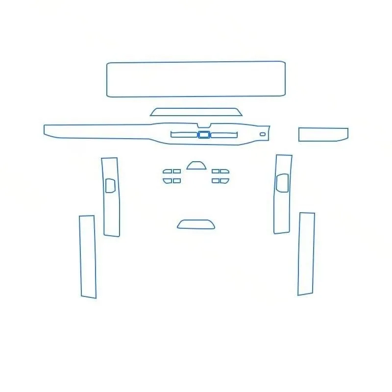 Für Kia EV3 24-26 Modelle Armaturenbrett Multimedia GPS-Konsole Navigation Transparente Kratzschutzfolie Modifikation – Detail 2