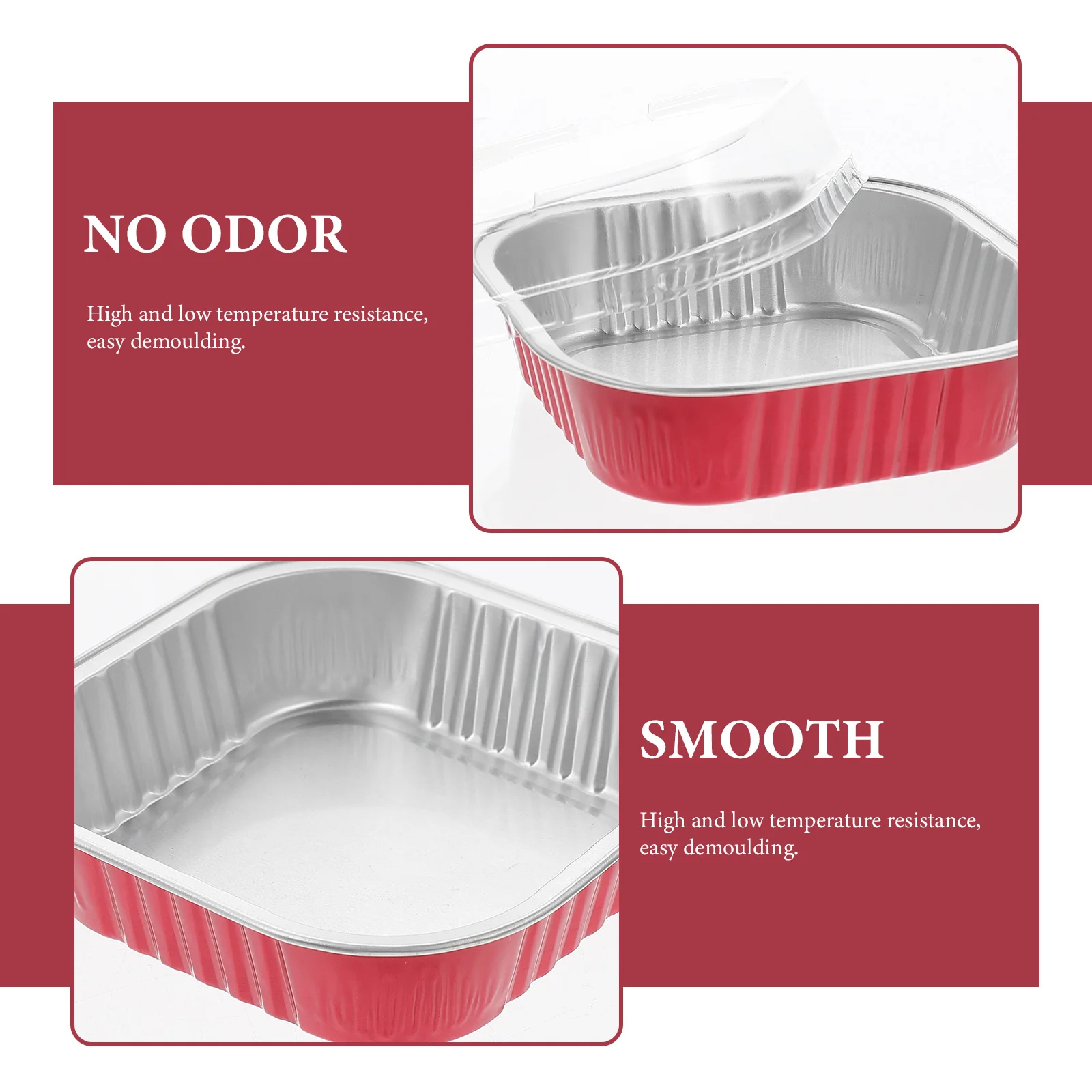 

20Sets Household Baking Boxes Premium Multi-Function Cupcake Pudding Cups Convenient Dessert Containers Square Baking Supply
