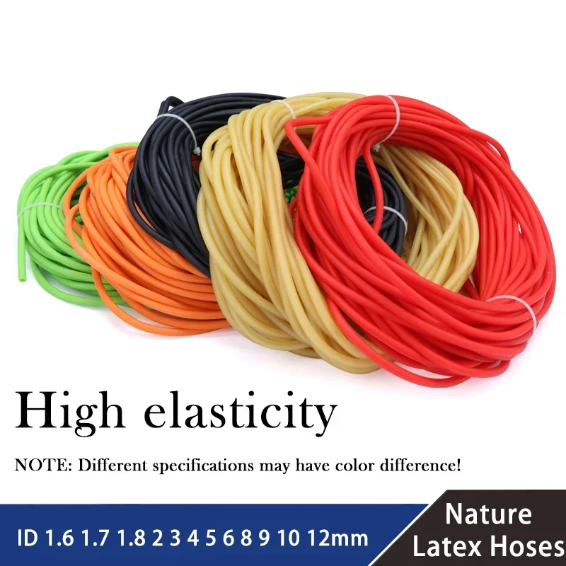 

1/3M Nature Latex Rubber Hoses High Resilient Elastic Surgical Medical Tube Fitness Equipment Pull Strap Slingshot Catapult