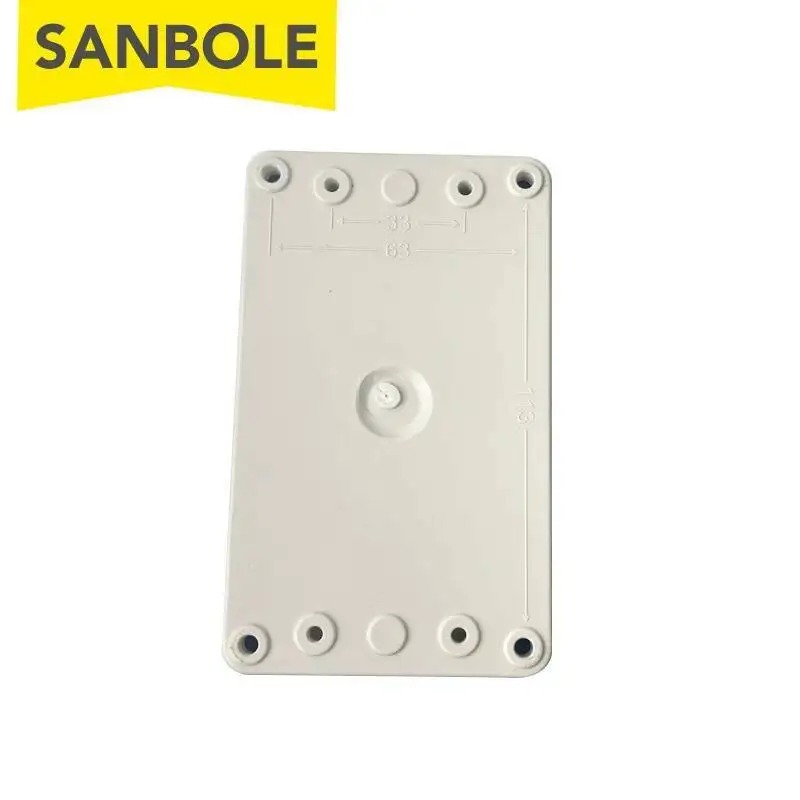 M22 في الهواء الطلق للماء IP67 مفتاح بـزر دفع مربع الطوارئ توقف التحكم توزيع الأحمر 10A المسمار تركيب #6