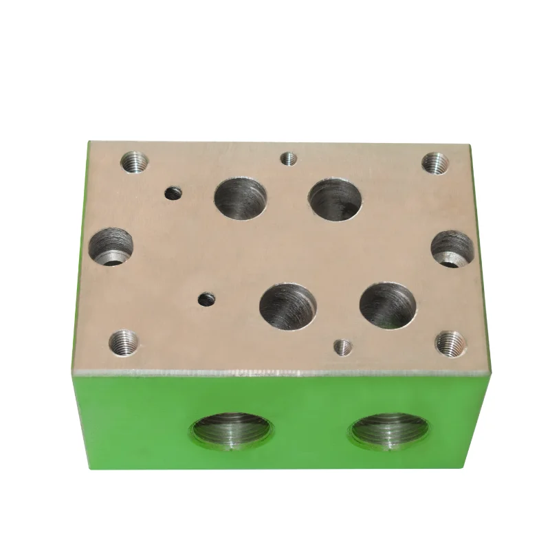 Customized standard/non-standard oil circuit block with 16 diameters