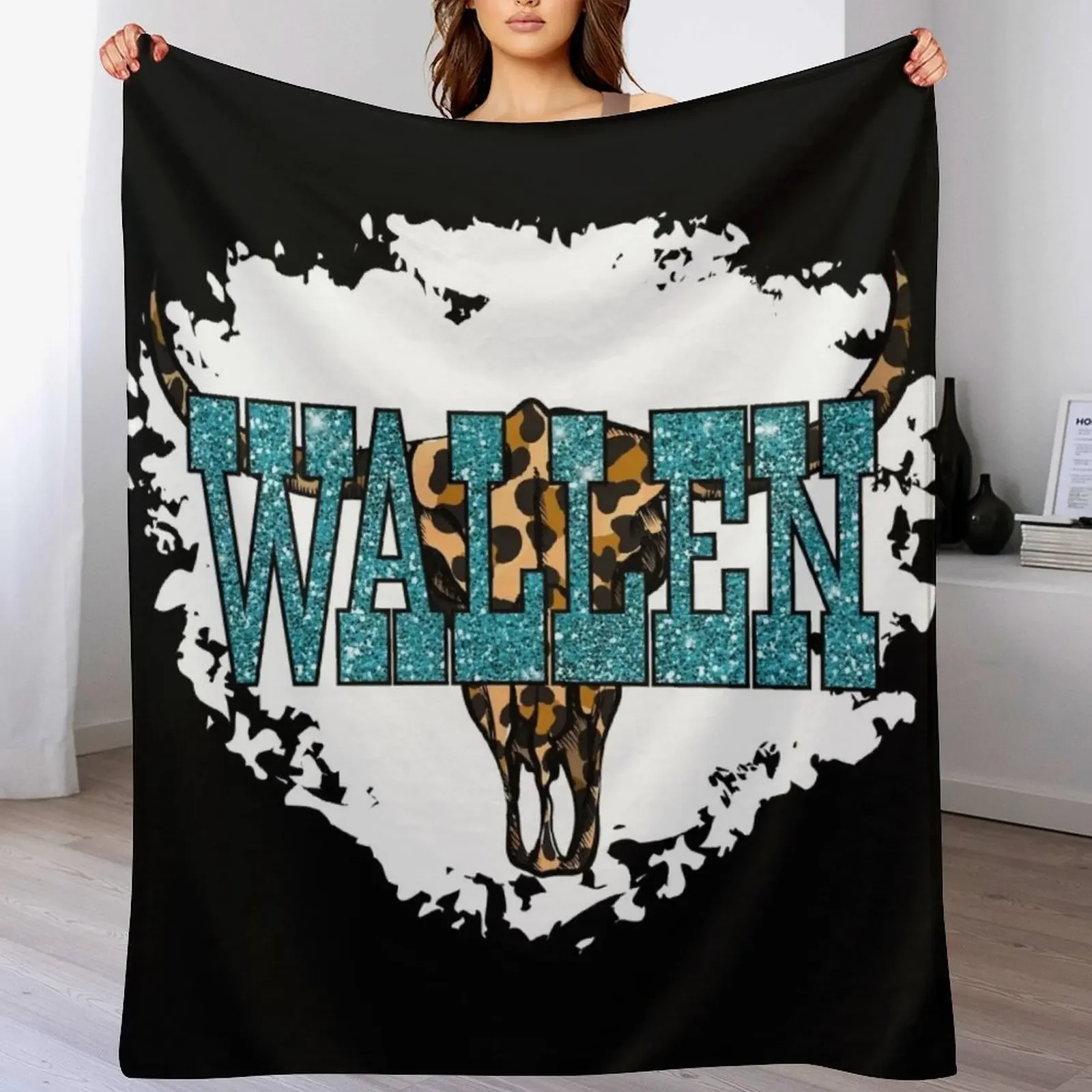 

Wallen Bullhead Western Country Music Wallen Hardy Throw Blanket No Pilling Soft Warm Blanket for Bed