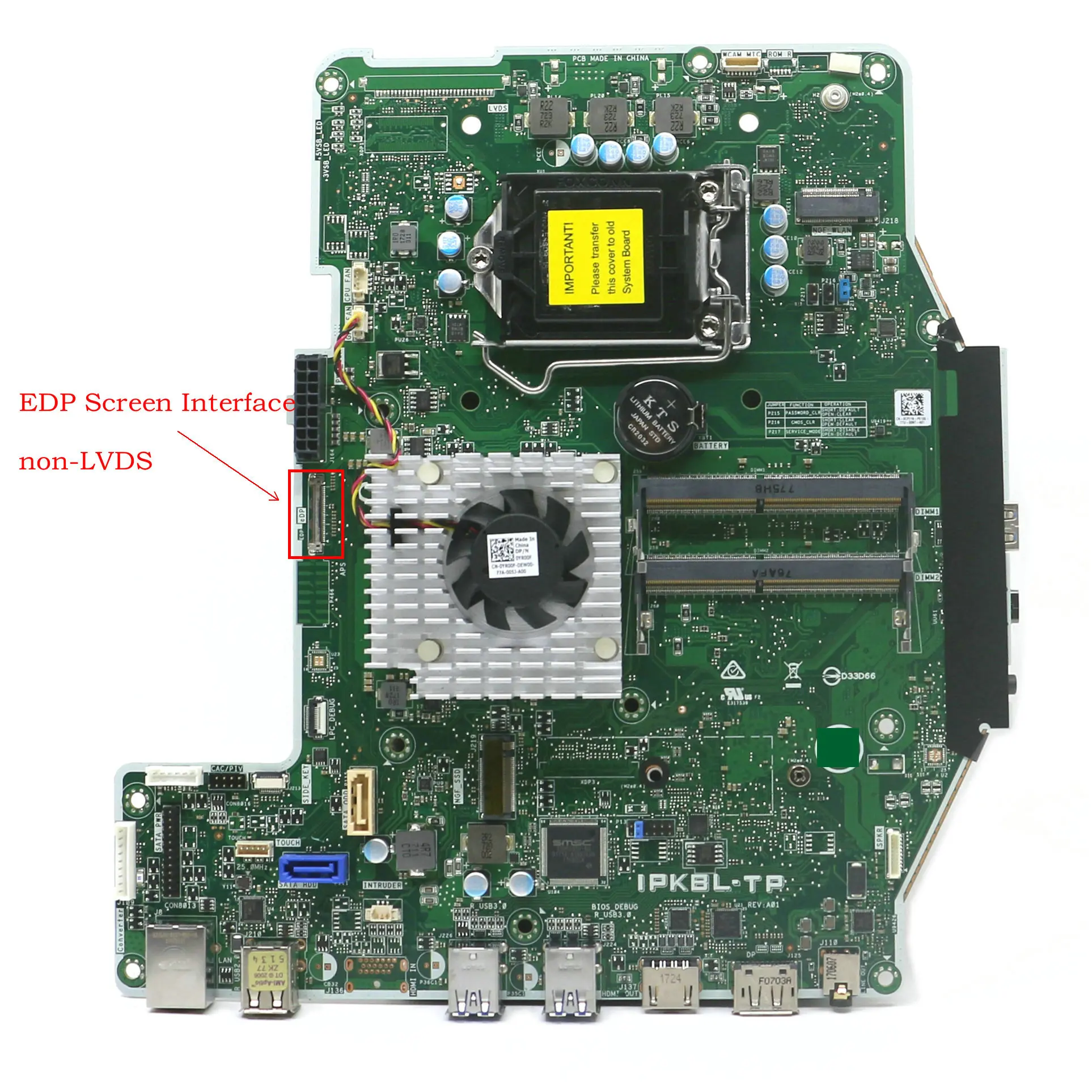 Neu für Dell Optiplex 7450 Aio All-in-One-Motherboard CP116 0 CP116 CN-0CP116 IPKBL-TP lga1151 edp Bildschirms chnitt stelle 100% getestet