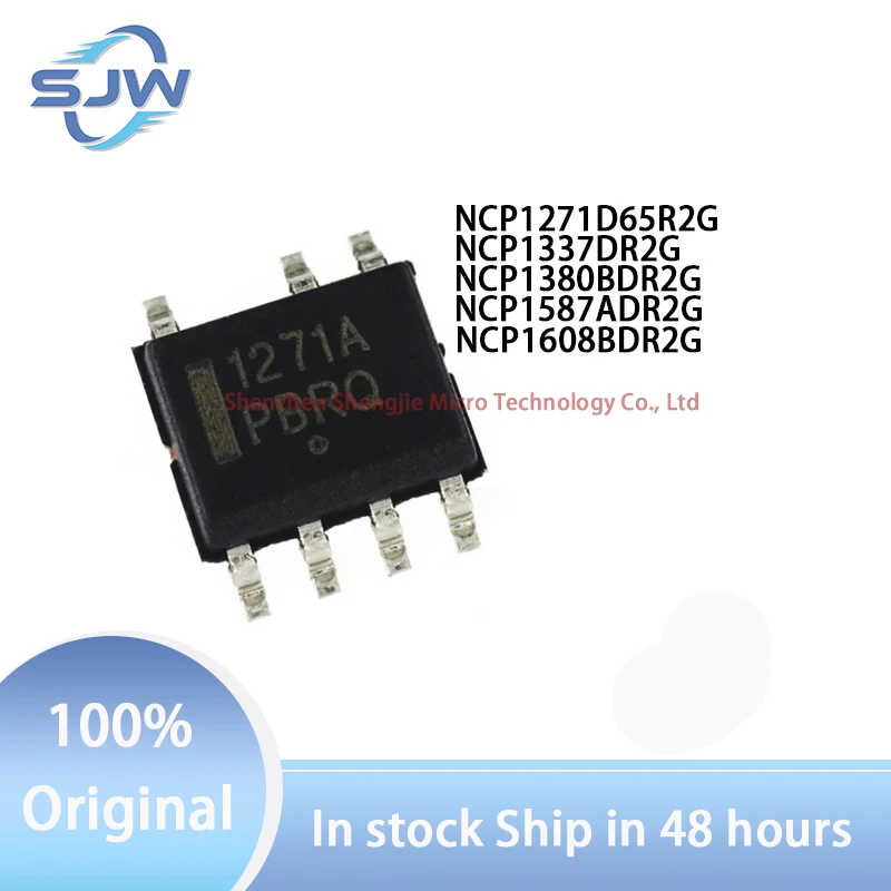 

NCP1271D65R2G NCP1337DR2G NCP1380BDR2G NCP1587ADR2G NCP1608BDR2G SOIC8 AC-DC controller and voltage regulator DC-DC Power chip