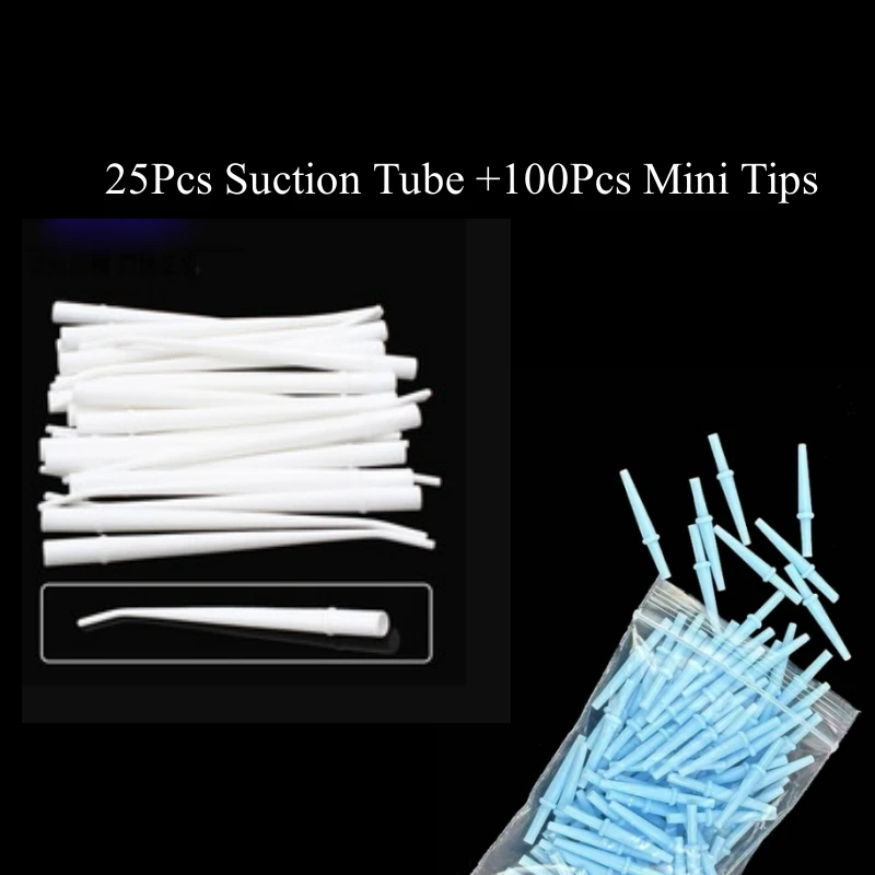 أنبوب شفط قوي للأسنان يمكن التخلص منه وأطراف صغيرة شفاطات جراحية قاذف اللعاب مادة عيادة طب الأسنان #1