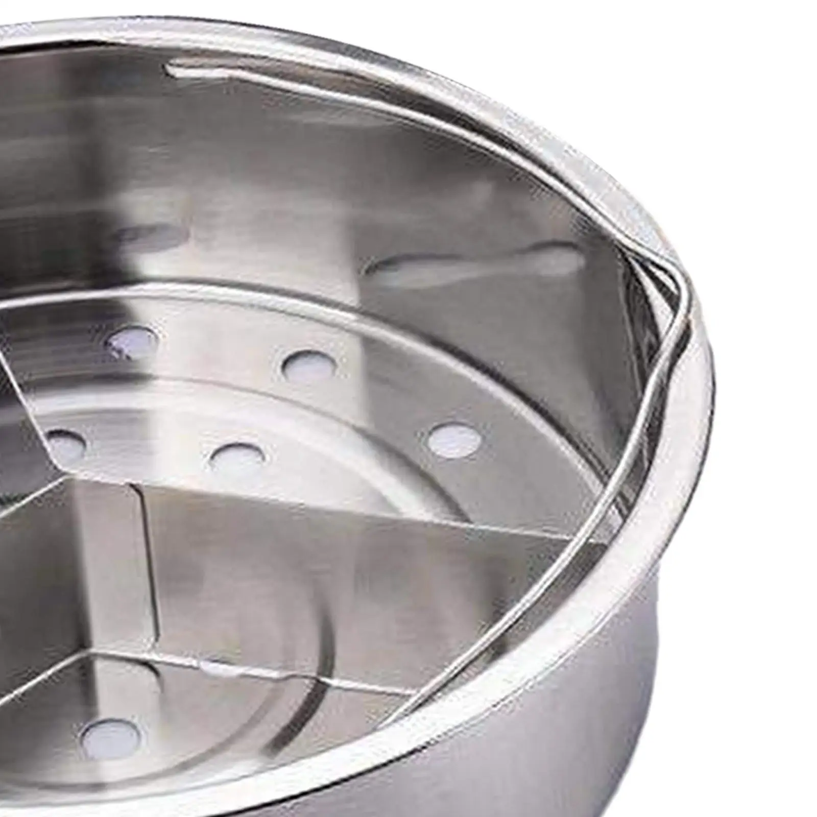 Stainless Steel Steamer Basket Round Multifunctional Steamer Insert Veggie Steamer Basket for Chicken Eggs Dumpling Vegetables