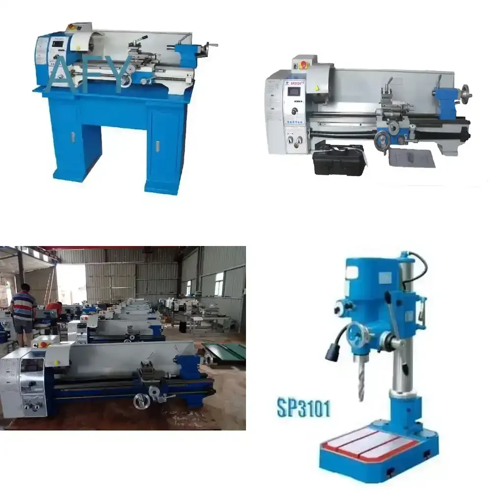 Mini Torno para SP2124 I MX600, Tornos Chinos, Mini Torno de Mandril, Máquina CNC para Aficionados, Venta Directa de Fábrica, Precisión