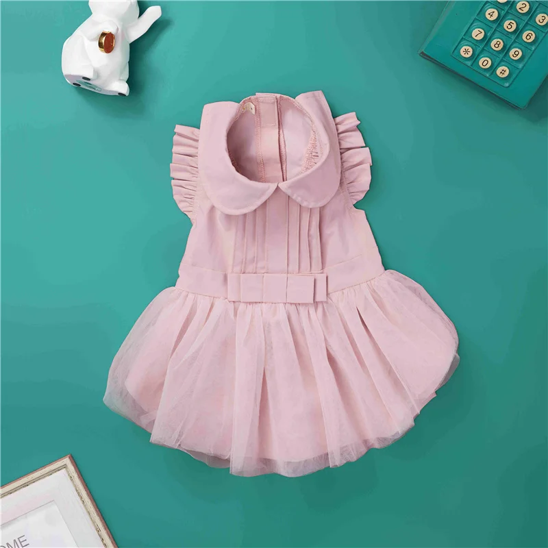 Hund rosa Kleid Katze Weihnachten Disfraz Perro für kleine Hunde Brautkleider für Haustier Vestido