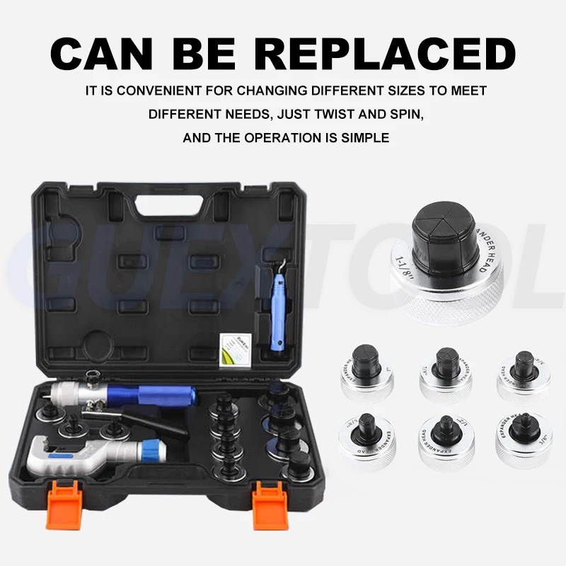 Hydraulic Expanding Tool Kit Hydraulic Expander CT-300 Manual Copper tubing Expander Cup Expansion Hydraulic Refrigeration Tool