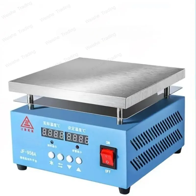 1000W Electronic Hot Plate 956A Constant Temperature Adjustable Heating Platform LED Lamp Beads Electric Heating Plate 200*200mm