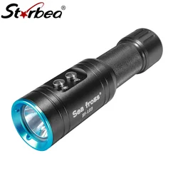 Strbea 1000 Lumens LED Flashlight Powerful Torch IPX8 Professional Waterproof Underwater Lamp Rechargeable Scuba Diving Light