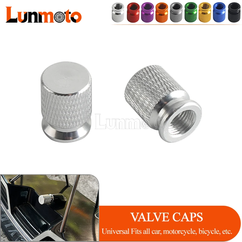 

Car Tire Valve Stems Cap Aluminum Tire Valve Cap Colors Wheel Stem Air Valve Cap Cover Universal For Cars SUV Bikes Motorcycles