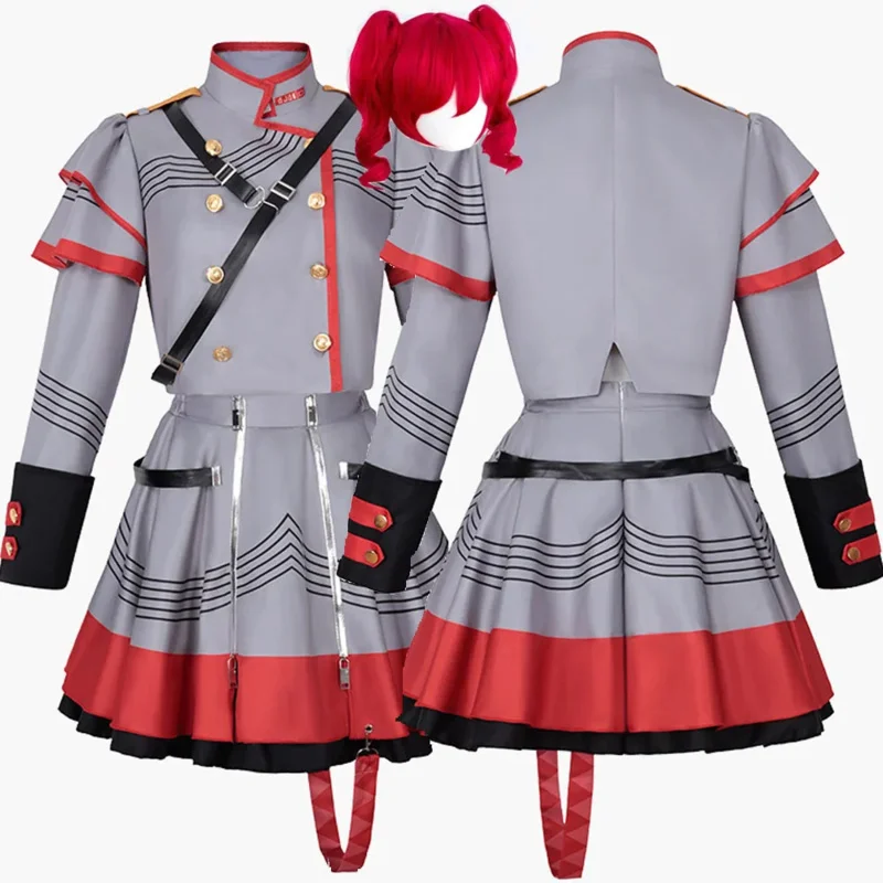 

Костюм для косплея Yiyi Vtuber Kasane UTAU, одежда в стиле аниме, синтезатор V Teto, парики для Хэллоуина, виртуальная певица, верхняя юбка Se