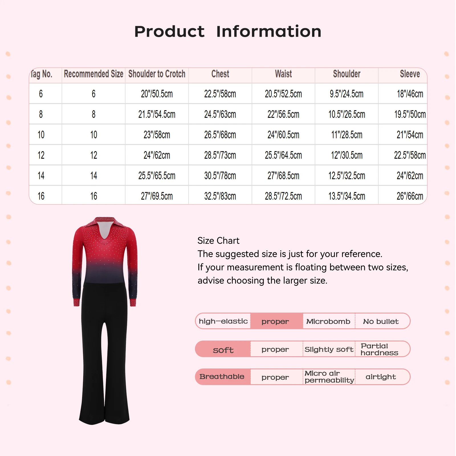 Bambini Ragazzi Jazz Vestito da ballo latino Strass lucidi Colore sfumato Colletto rovesciato Body a maniche lunghe con pantaloni Costume da discoteca