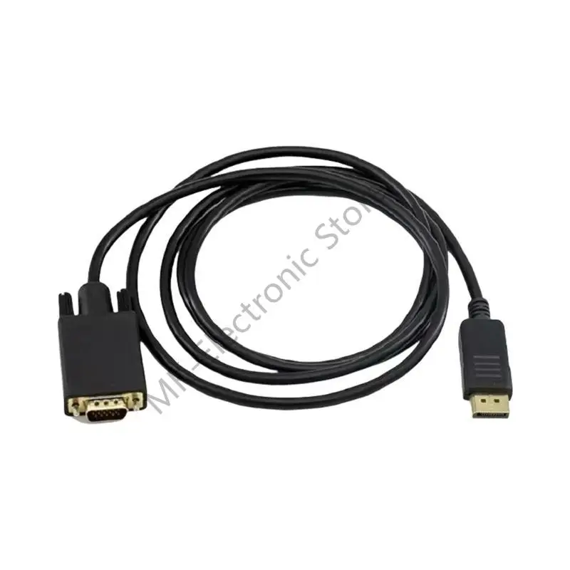 R2LF VGA ke DisplayPort Cable 1080p Computer VGA Untuk DisplayPort Monitor Adaptor Proyektor Pria Monitor untuk Monitor