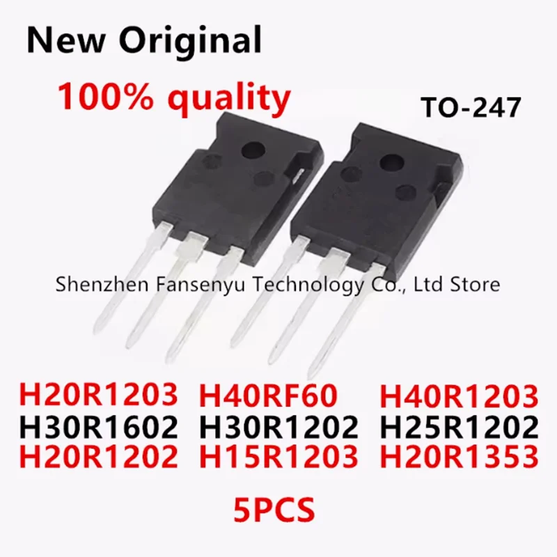 

5PCS H20R1203 TO-247 IHW20N120R3 H40RF60 IHW40N60RF H40R1203 H30R1602 H30R1202 H25R1202 H20R1202 H15R1203 IHW30N120R2 H20R1353