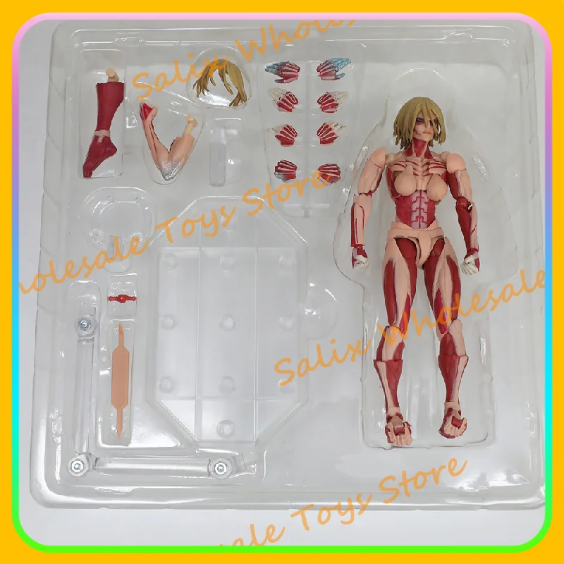在庫あり-コ・アニー・レオンハート-カイヨウド-レボルテック-進撃の巨人-アニ・レオンハート-女性巨人型-アクションフィギュア-モデル-ギフト-おもちゃ