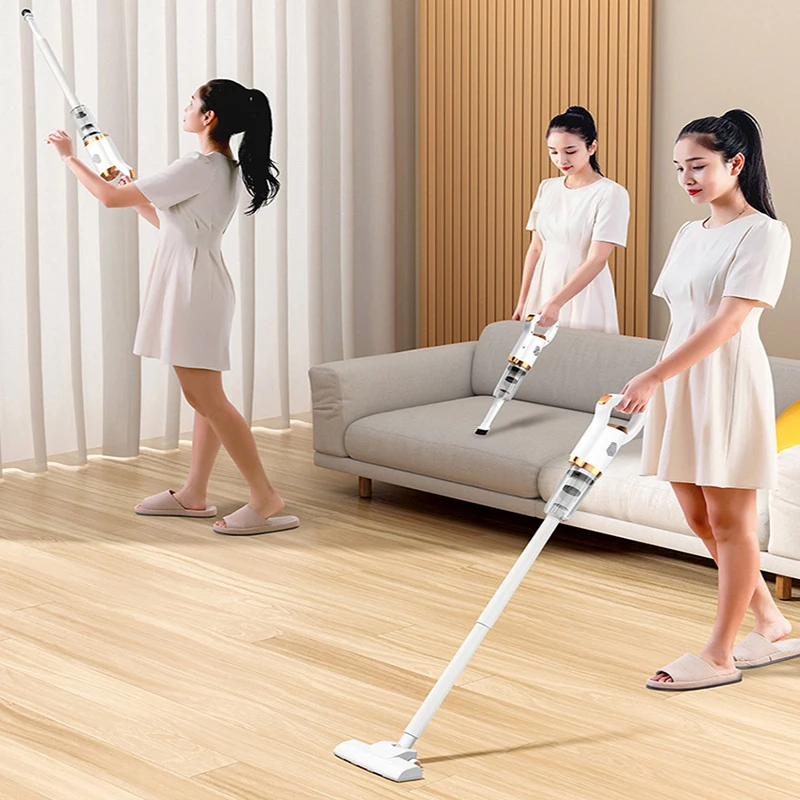 Wireless Portable Vacuum Cleaner Electric Broom 10000Pa Suction Triple Filter Pet Hair Home Vertical Rechargeable Vacuum Cleaner