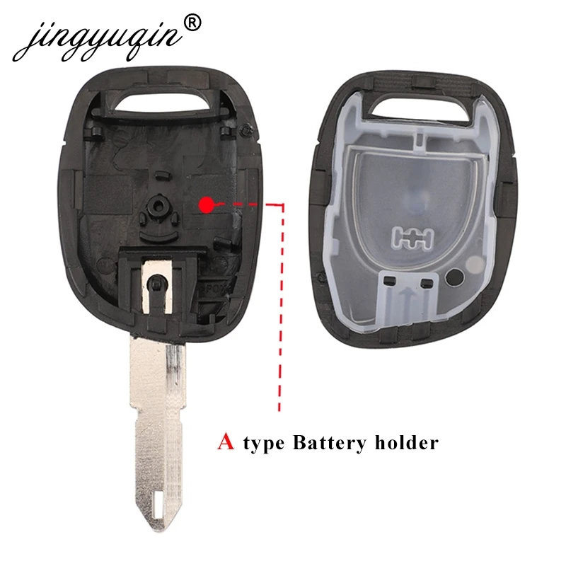 jingyuqin 10szt/lot 1-przyciskowy pilot zdalnego sterowania do Renault Clio Master Twingo Kangoo NE73 Blade Key Case Fob Replacement