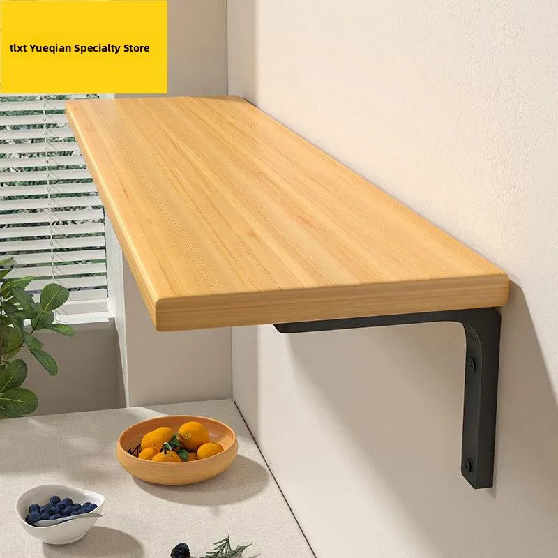 Wall-Mounted Floating Shelf Modern Minimalist Design Wooden Craft Simple Installation Tools Provided for Everyone