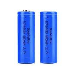 Batterie au lithium aste pour l'électronique numérique, cellule de produits électriques, Eddie Ion, Icr14turquoise, Li 24.com, 14430 V, 3.7 mAh, 600