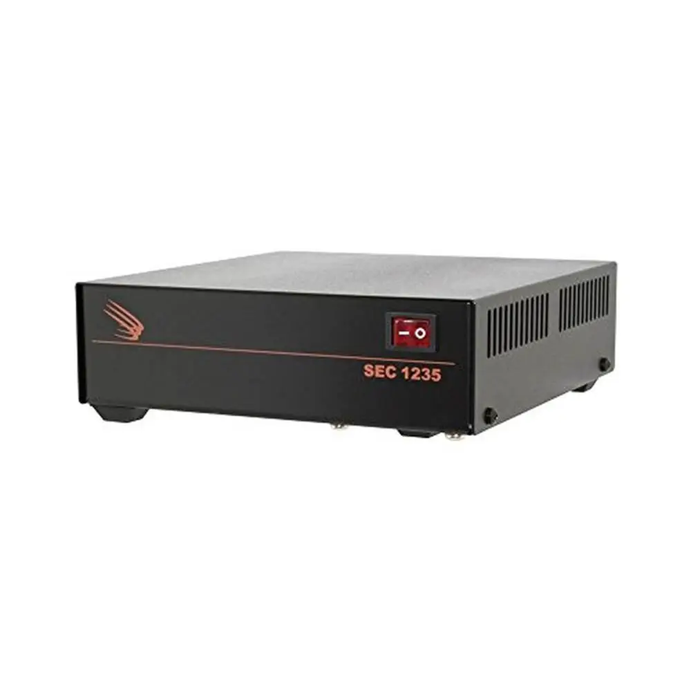 

30A Switching Power Supply with Detachable NEMA 5-15P Plug High Efficiency Land Mobile Radio Clean Power RFI Suppression