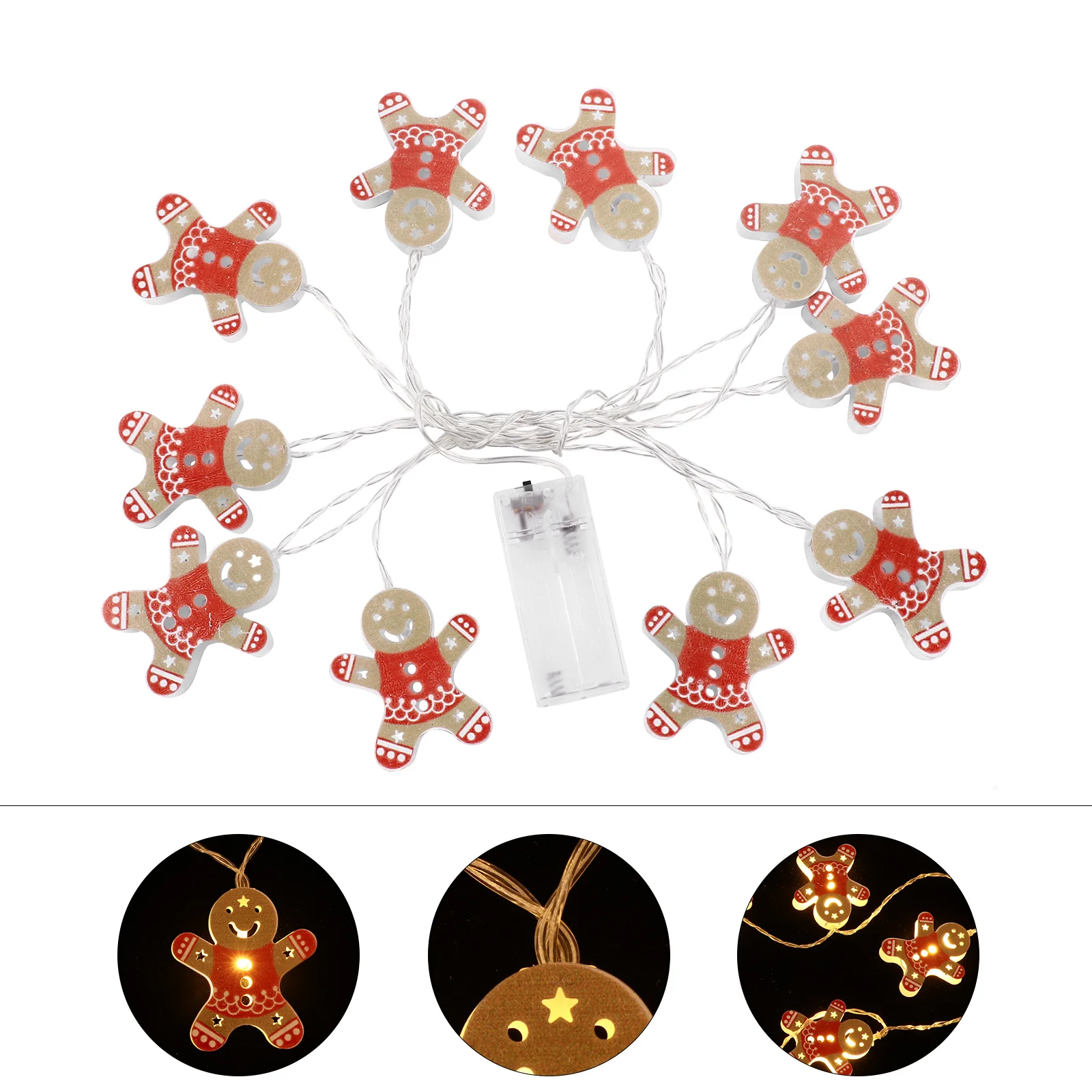10Leds 크리스마스 눈사람 스트링 조명 친환경 파티 장식 Led 스트링 야외 휴일 장식 조명