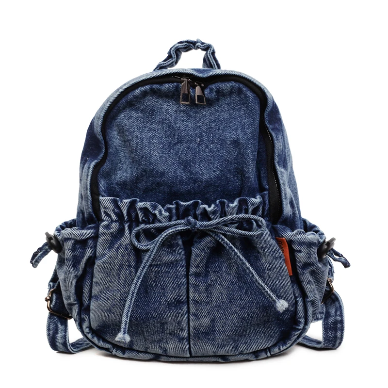 

Модные джинсовые повседневные рюкзаки на молнии 2026 года: высококачественные, вместительные школьные сумки, универсальные минималистичные женские рюкзаки для молодежи
