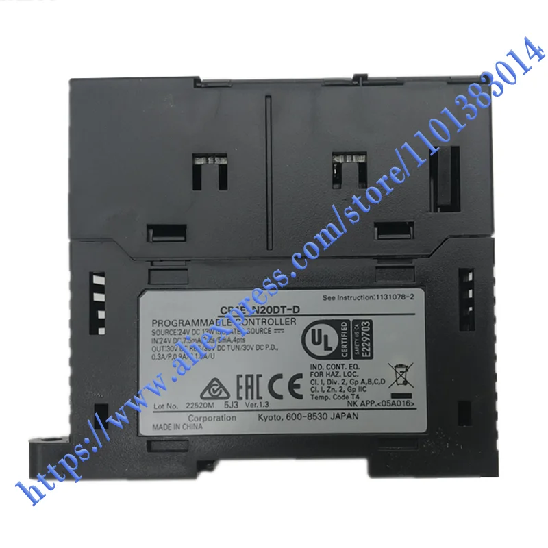 100%NEW ORIGINAL 1 Year Warranty CP1E-N20DT-D PLC Programmable Controller.