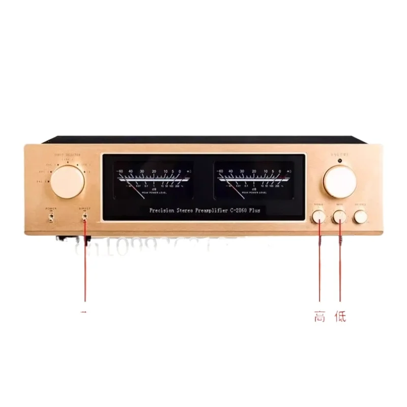 C-2860 Plus Remote Control Balanced Preamplifier Hifi Home Audio Pre Amplifier Full Balance