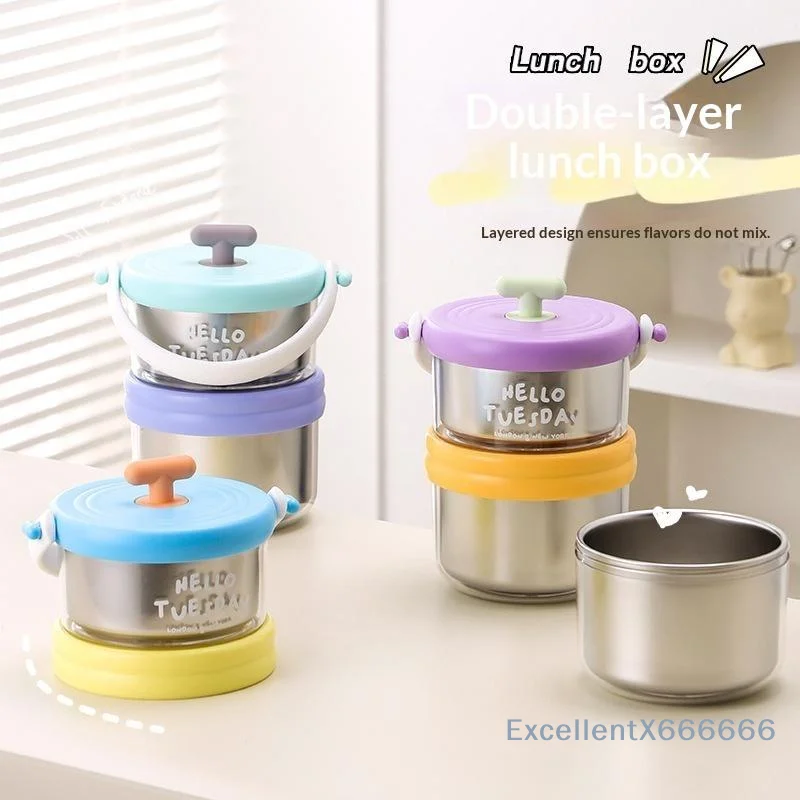 Thermal Insulation Lunch Box Office Worker Thermal Insulation Bucket New Household Small Soup Congee Cup Portable Breakfast Box