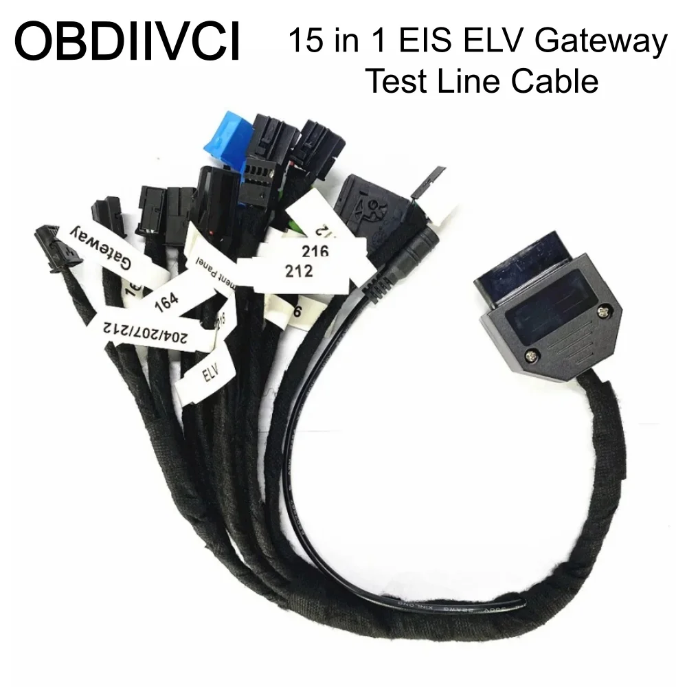 15 in 1 EIS ELV Gateway Test Line Platform Cables for Benz 15in1 Test ECU ELV Cable EZS for w204