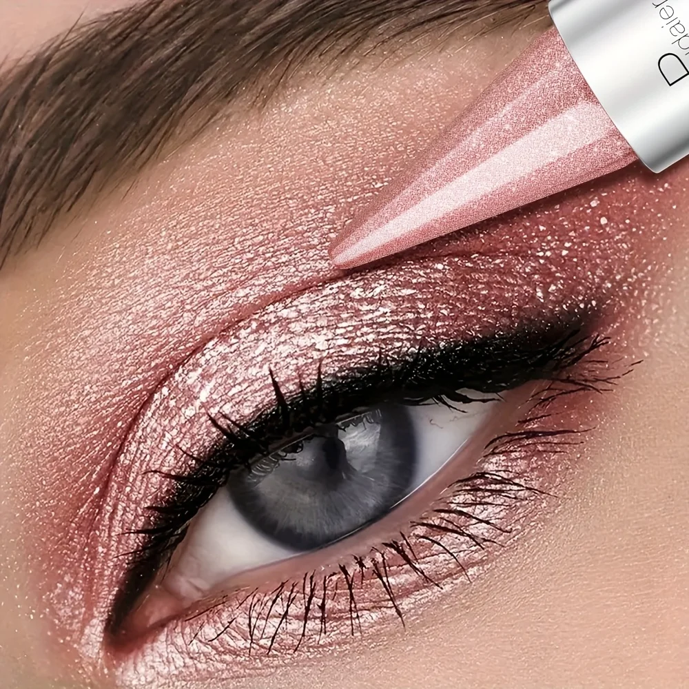 Stylo fard à paupières scintillant imperméable, imperméable et résistant à la sueur, longue durée sans bavures, pas facile à enlever le maquillage