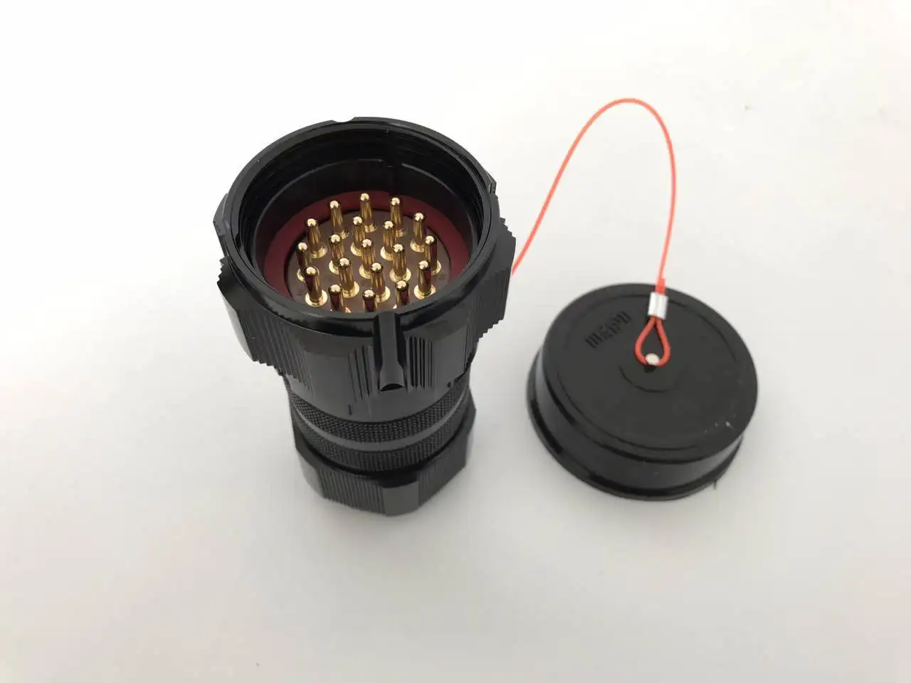 

Waterproof Black 19pin Socapex Male Plug Female Socket Inline Connectors for Stage with Cover