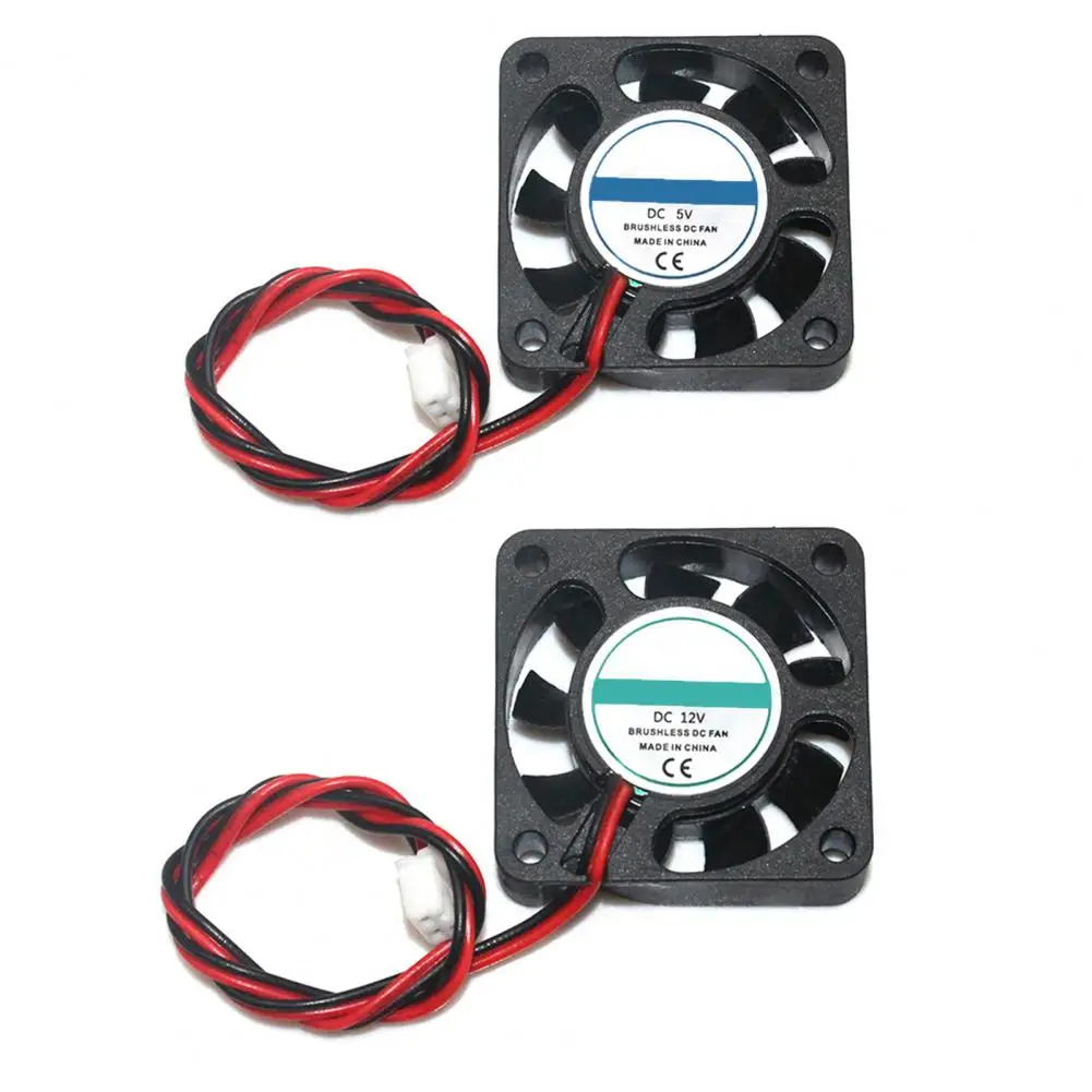 3D Printer Cooling Fan 40x40x10mm DC 5V/12V/24V Blower Fan Computer CPU Cooler Fan with 2 Pin Terminal Printer Accessories