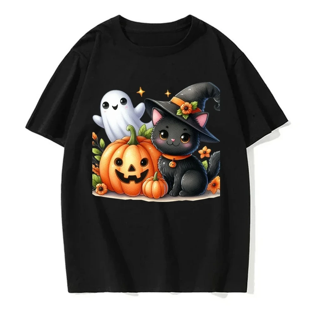 Happy Halloween Pumpkins Halloween T Shirts Pumpkin Funny Halloween Costume Cotton Shirt Graphic T Shirts Y2k Top Harajuku Tops