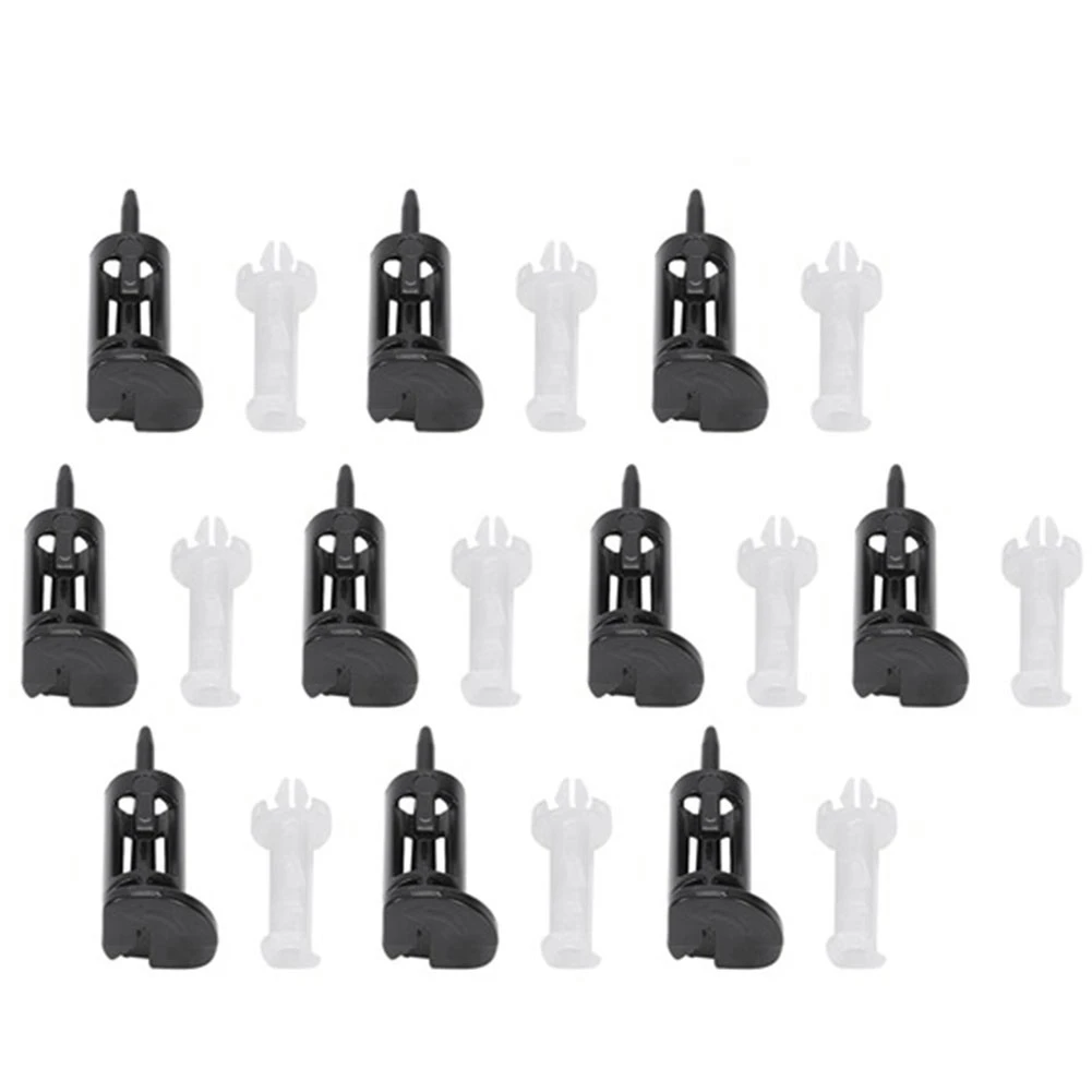 HITL 10Pcs Plastic Mounting Clip for 4 Way CPU Coolers CPU Heatsink Cooler Fan