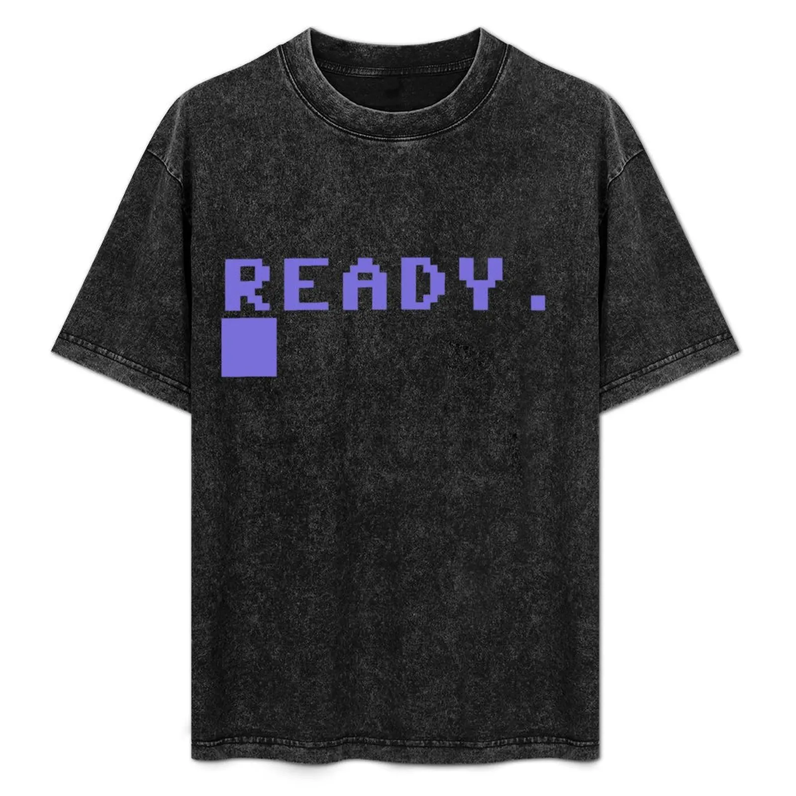 

Commodore 64 command prompt T-Shirt Plus Size Basic Short Sleeve Top