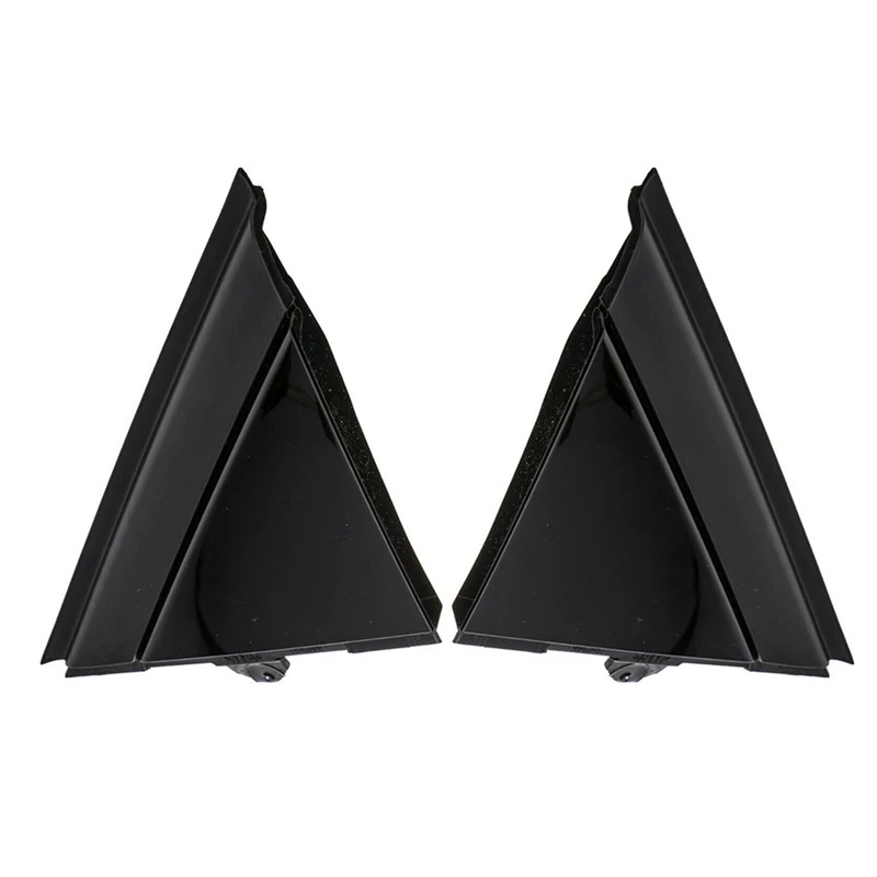 2X Car Left & Right Door Mirror Flag Cover Molding Triangle Cover For FIAT 500 2012-2019 1SH17KX7AA 1SH16KX7AA