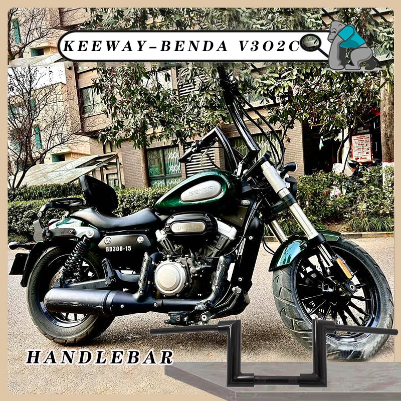 Motorcycle 22mm thick handle Ape Hanger Thickened handlebare 82cm Lenght compatible for KEEWAY-BENDA V302 C manubrios para motos