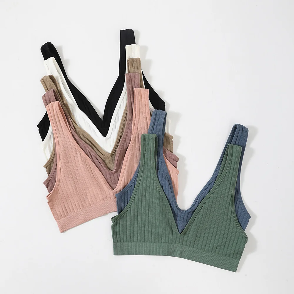 Deep-U Shape  Women Seamless Bras Push Up Brassiere Sports  Bralette Nowire Underwear Female Comfy Sexy Lingerie Top Intimates