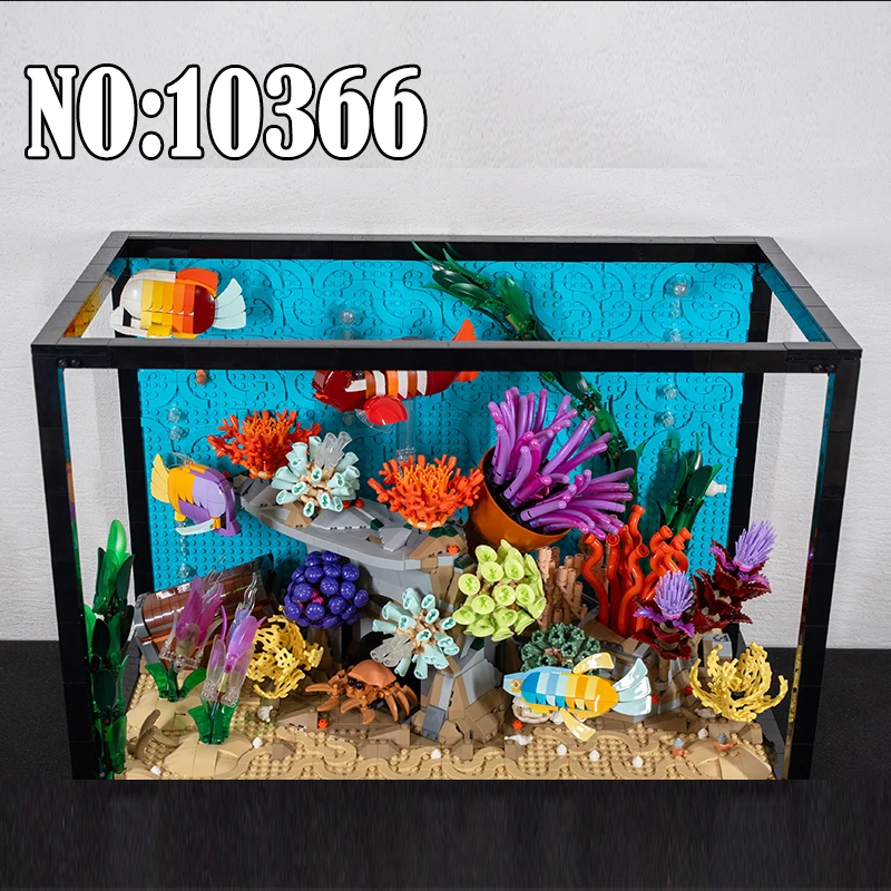 Aquarium Fish World - 4154 قطعة من مكعبات البناء الإبداعية