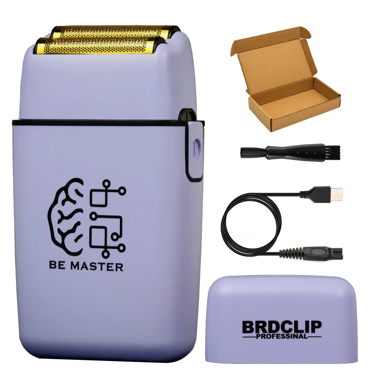 BRDCLIP 108 109 609 Paars Kapper Professionele 8800 RPM 4500 mAh Tondeuse 10000 RPM Salon Elektrisch Scheerapparaat 7700 RPM Tondeuse