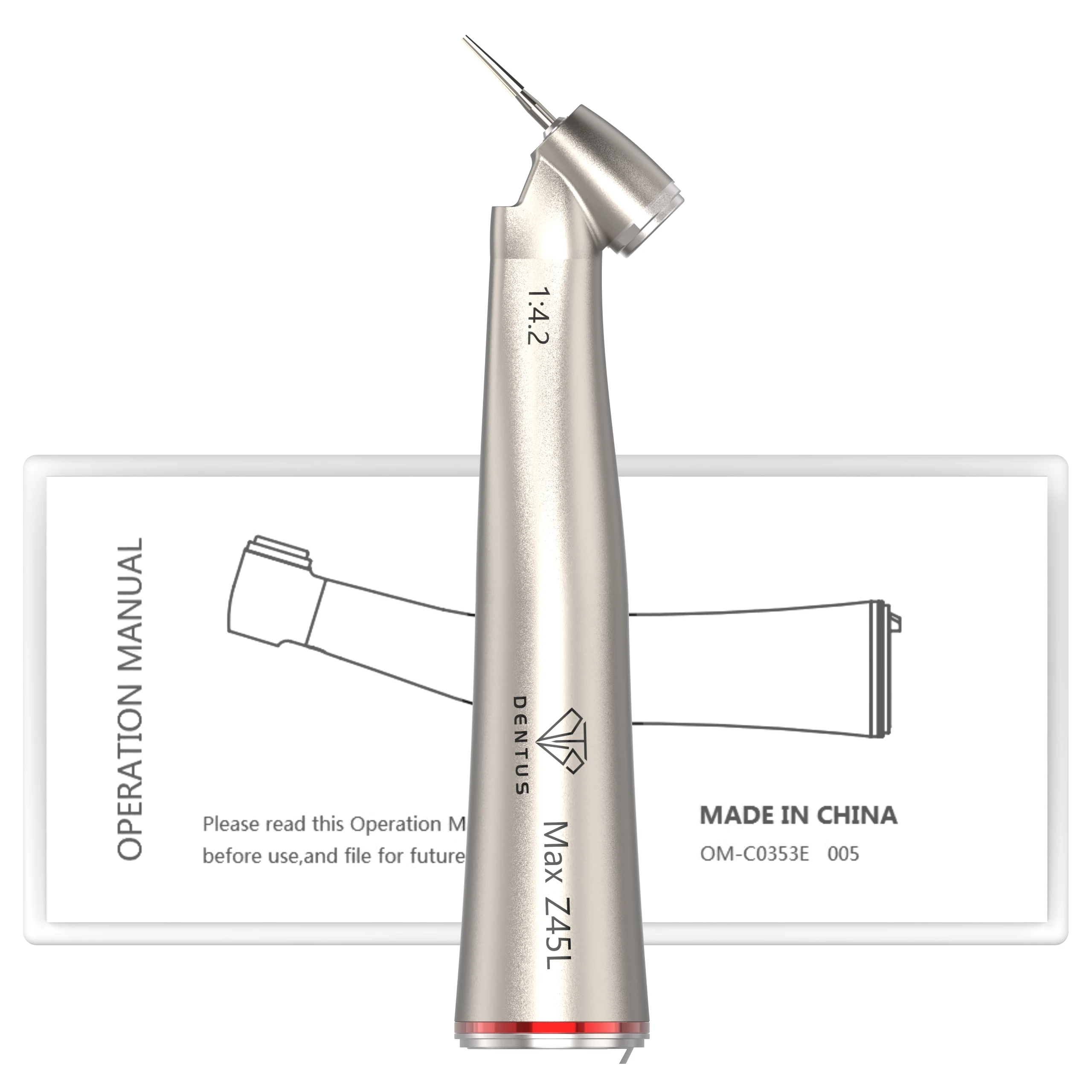 Z45L 1:4.2 Low Speed Handpiece Water Spray Handpiece Productwith E-type Electric Motor Handpiece Contra Angle Dental