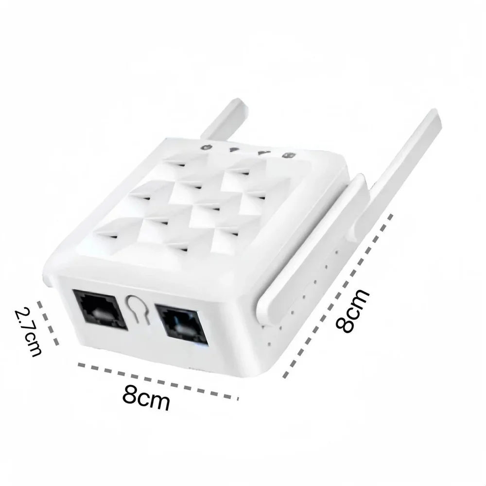 Repetidor WiFi, amplificador inalámbrico de doble banda de 1200Mbps, amplificador de señal de largo alcance de red de 2,4G y 5GHz para repetidor Wi-Fi de oficina en casa