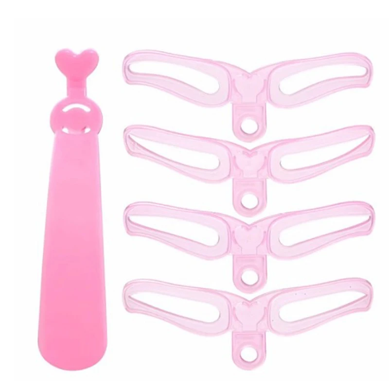 Carta per toelettatura con stampo per stencil per sopracciglia riutilizzabile 4 in 1