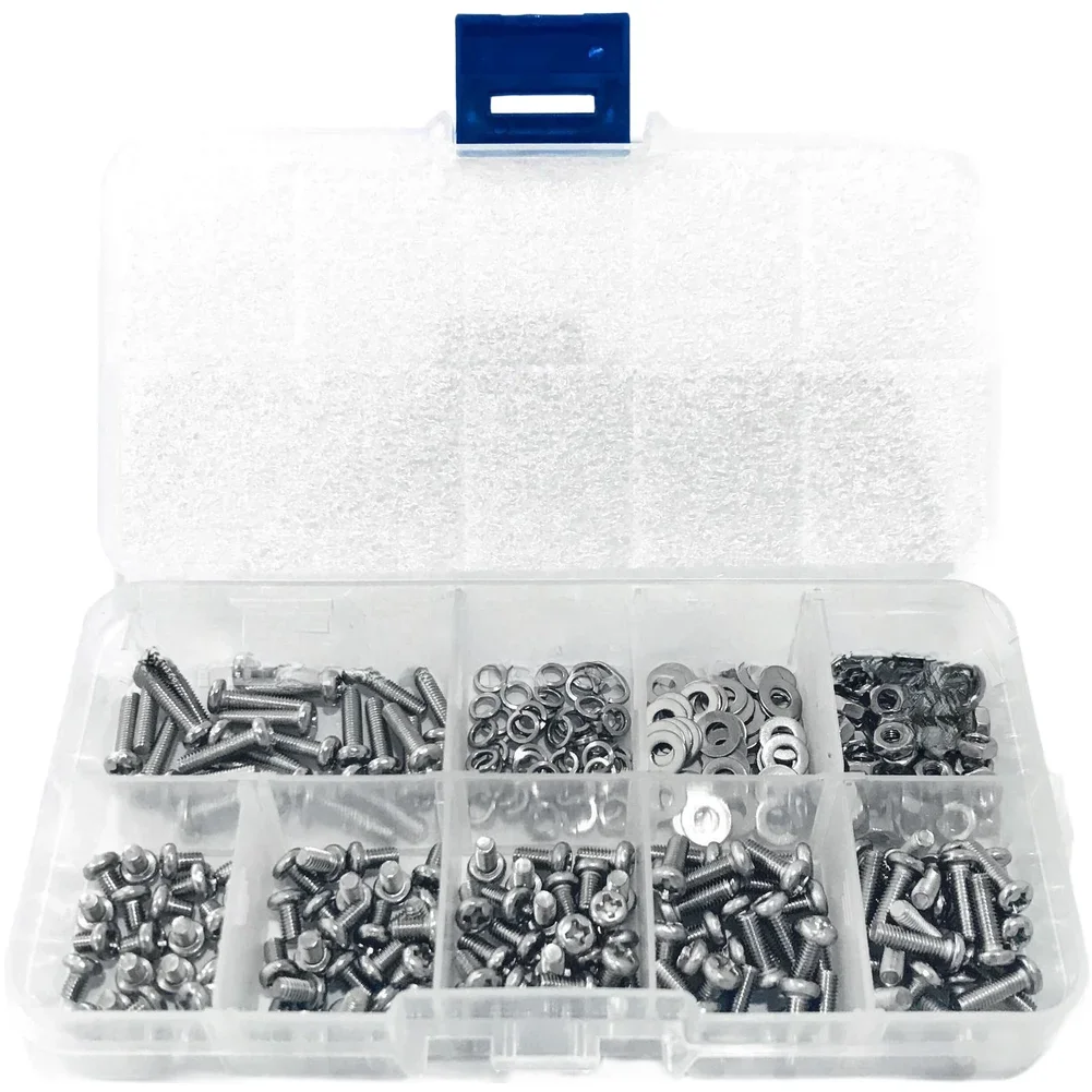 

Rust Resistant Screw Kit Pan Head Screw Nut And Washer Set Stainless Steel Pan Head Screws 304 Stainless Steel