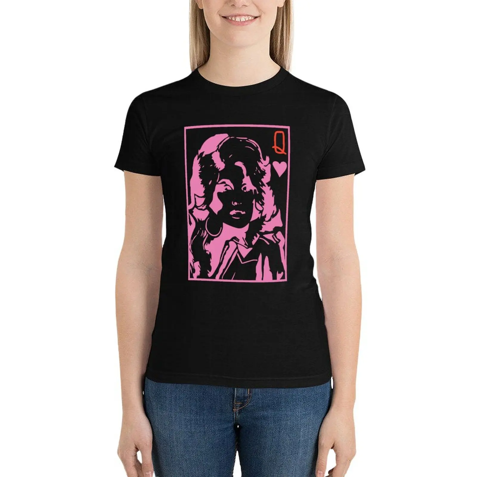 

Queen of Hearts Dolly T-Shirt Blouse cute clothes Women clothing